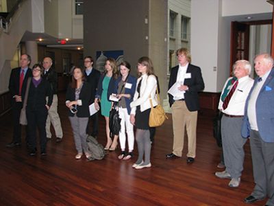 2015 news fellows at an event