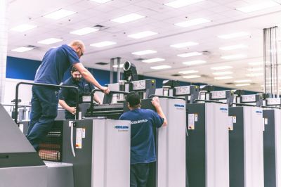 Heidelberg Apprentices training at its Print Media Center outside of Atlanta, Georgia