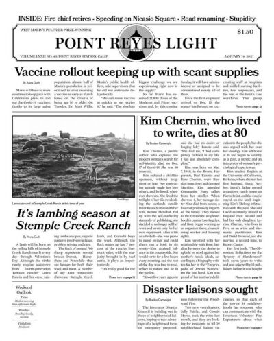 Jan. 14, 2021, issue of the Point Reyes Light